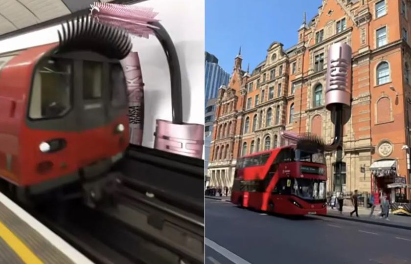 Opvallende brand experience: Maybelline stunt met metro en bus